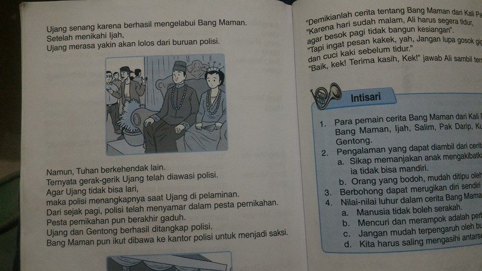 Cerita Bang Maman tidak cocok untuk anak SD karena kemampuan menafsirkannya masih terbatas. Foto dari Agung Suharto 