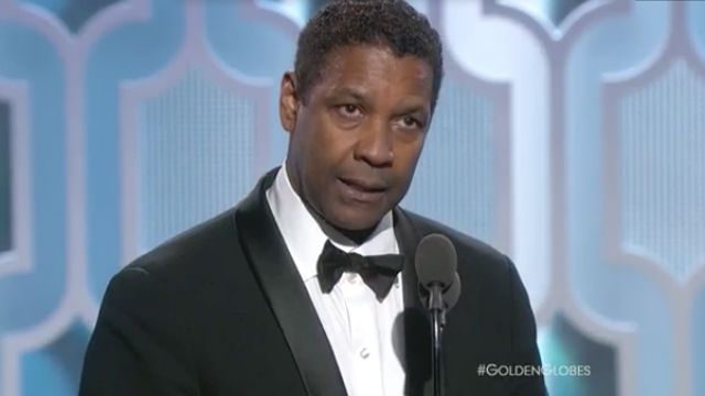Denzel Washington gets Cecil B DeMille Award at Golden Globes