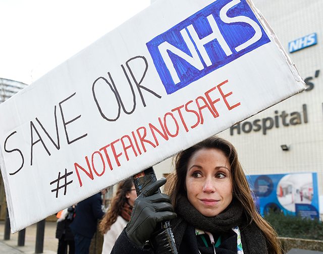 Doctors’ strike causes disruption at English hospitals