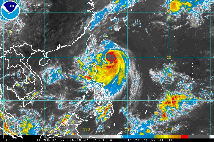 Severe Tropical Storm Onyok continues to intensify