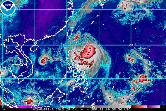 Severe Tropical Storm Onyok gains more strength, slows down