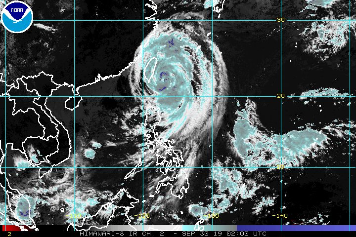 Typhoon Onyok’s rainbands affecting Batanes
