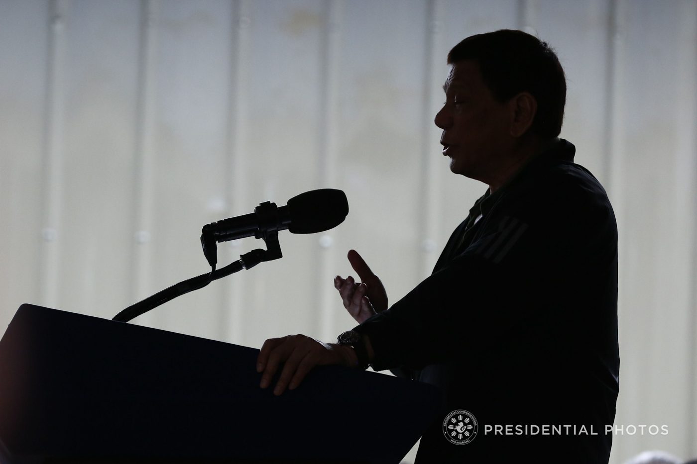 'THE PUNISHER.' President Rodrigo Duterte stands for the Filipino dream of 'swift justice.' Malacañang file photo 