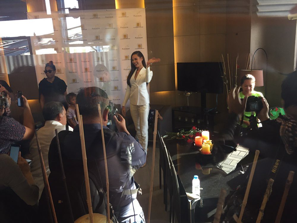 MEET AND GREET. Catriona has her first press conference in Manila after winning Miss Universe 2018. Photo by Bea Cupin/Rappler 