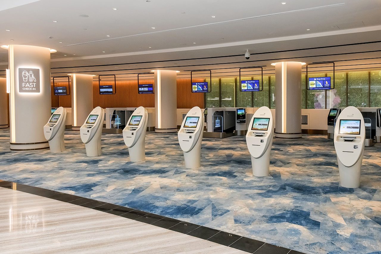 CHECK-IN FACILITIES. Passengers can check in to their upcoming flights at these terminals.  