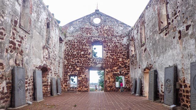 BACK IN TIME. St. Paul Church is one of the most recognizable and oldest structures in Melaka 