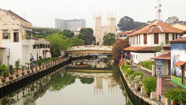 THE VIEW. The Malacca River was a former trade port turned into a tourist destination 