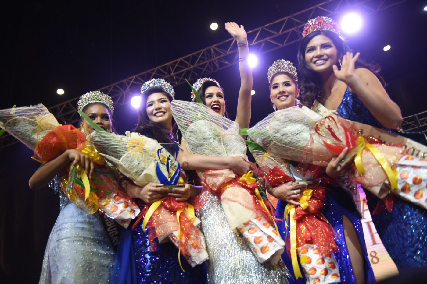 NEW SPOKESPERSONS. The 5 ladies led by Celeste Cortesi take on the responsibility of leading Miss Earth's causes. 