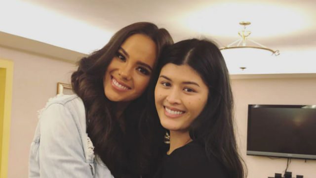 NO ISSUE. Mariel de Leon meets up with Catriona Gray before pageant night. Screenshot from Instagram/@mariaangelicadl 