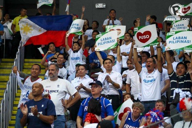 HOME COURT EDGE. The Philippines will host the 2017 SEABA Championship. Pictured are fans during the 2016 FIBA Olympic Qualifying Tournament. File Photo by Josh Albelda/Rappler   