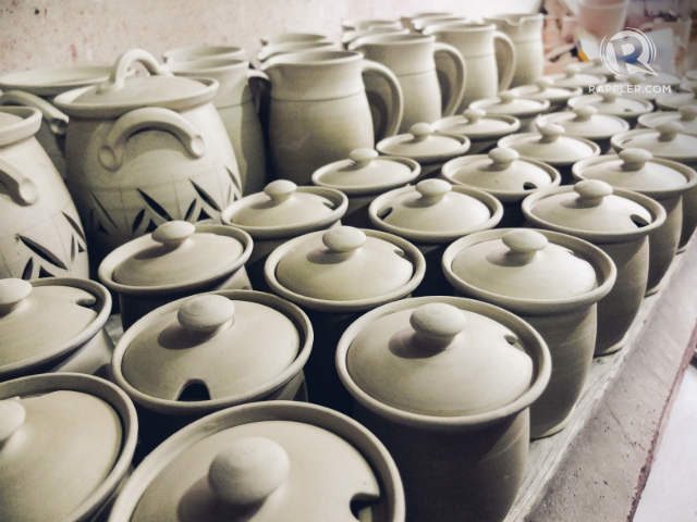 Ceramics ready for glazing and firing at the Stoneware Pottery, Inc. Photo by Bobby Lagsa/Rappler
  