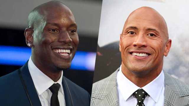 'FAST 8' CO-STARS. Tyrese Gibson speaks up about Dwayne 'The Rock' Johnson's comments about his 'unprofessional' male co-stars. File photo by Nina Prommer/Will Oliver/EPA 