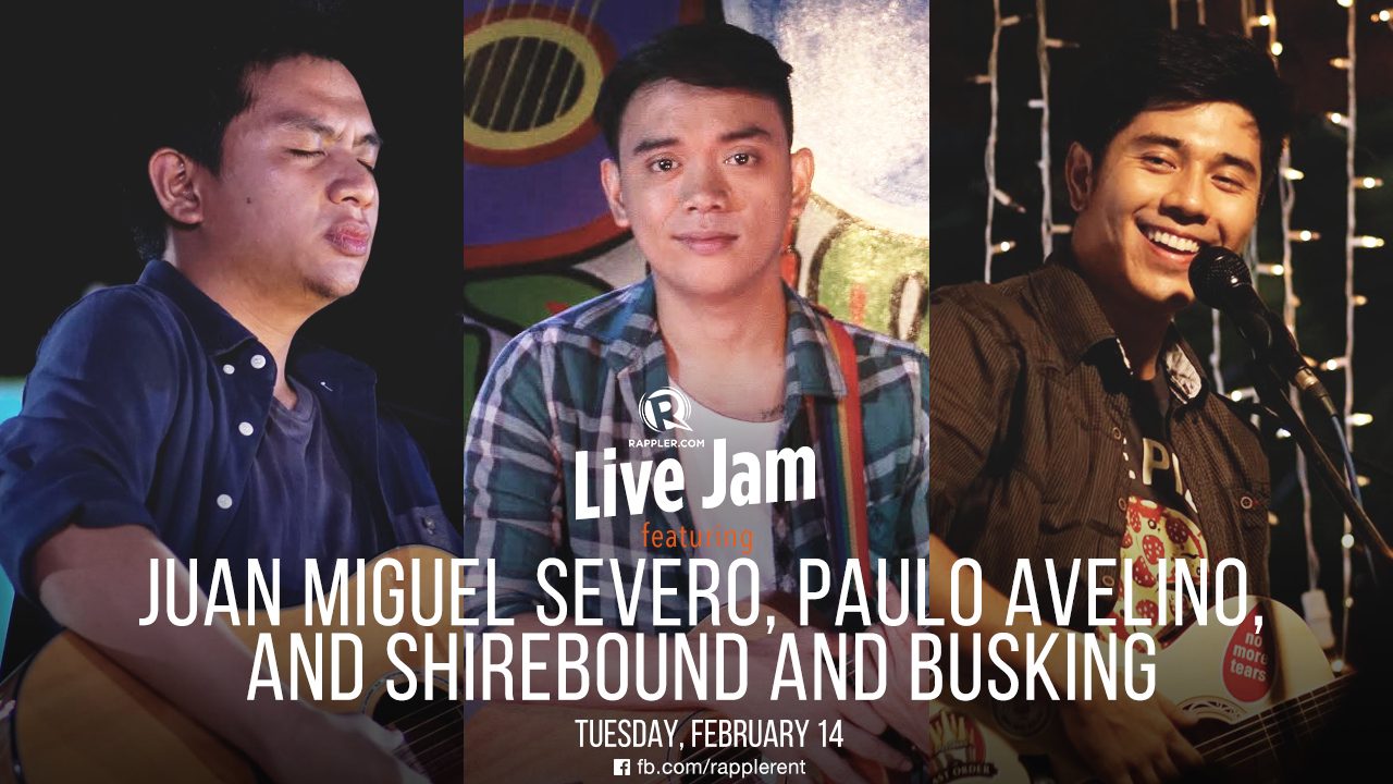 [WATCH] Rappler Live Jam: Juan Miguel Severo, Paulo Avelino, Shirebound and Busking