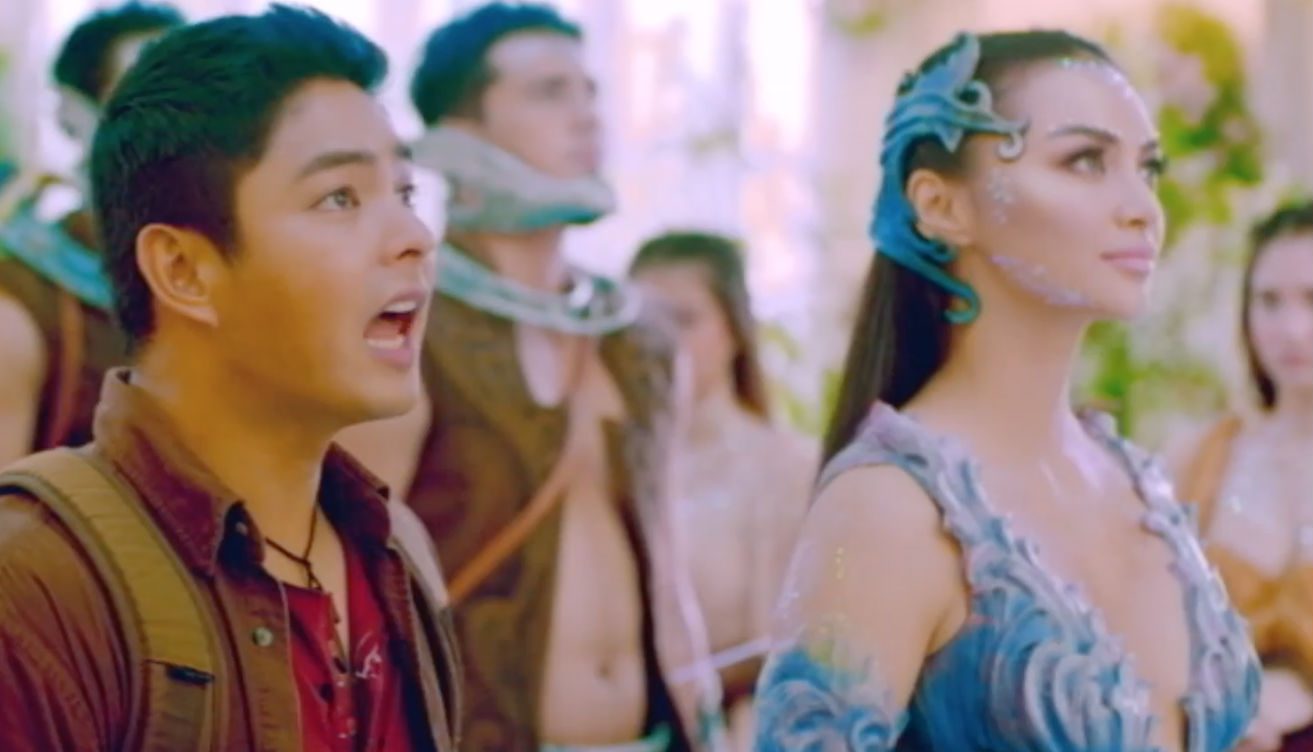 Coco with Kylie Verzosa as a fairy in 'Ang Panday.' Screengrab from YouTube/ABS-CBN Star Cinema 
