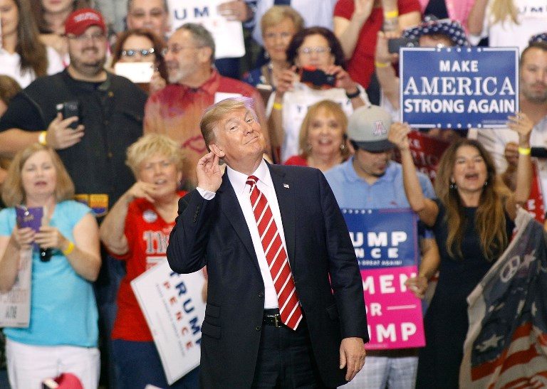 Trump lashes out at media in Arizona rally