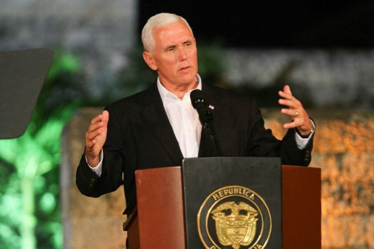 Mike Pence blasts ‘weak’ immigration laws in speech at U.S.-Mexico border