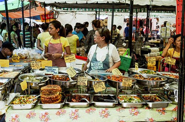 READY TO EAT. The scene at one of Manila's many food markets