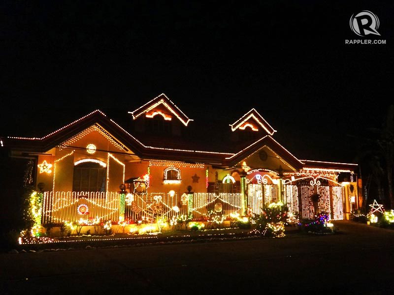 CHRISTMAS IN THE NEIGHBORHOOD. One of the contenders for the most well-lit house