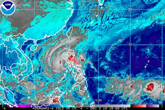 Typhoon Tisoy over West PH Sea, weather seen to improve December 4