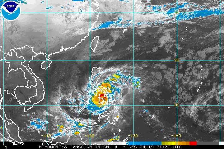 Typhoon Ursula slightly intensifies off Capiz