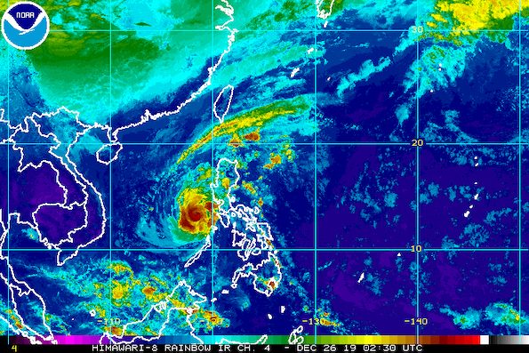 Typhoon Ursula slightly weakens as it begins to move away from PH