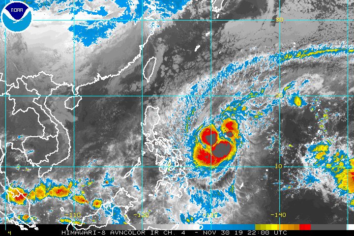 Typhoon Tisoy maintains strength on its way to Bicol