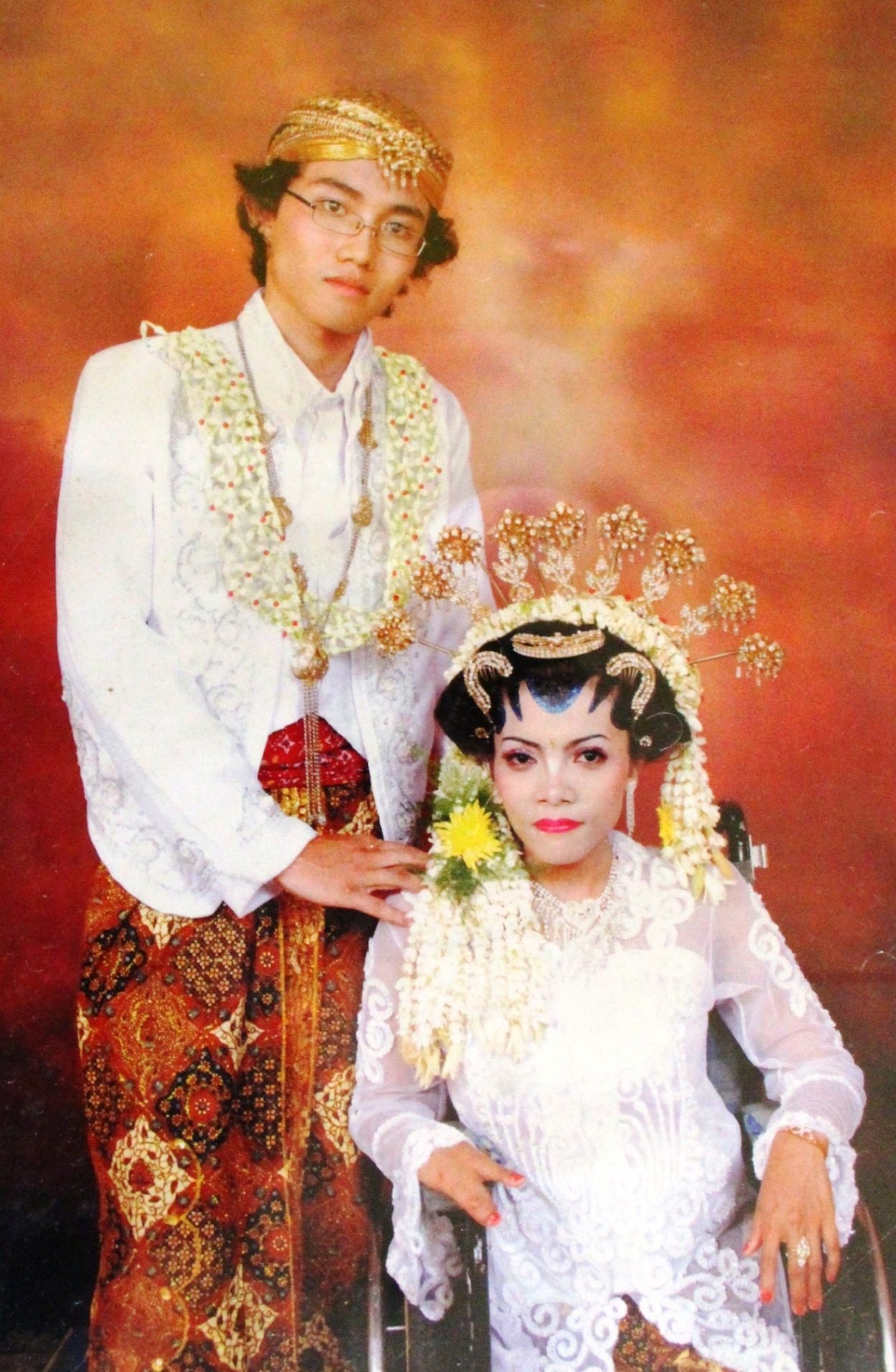 Foto pernikahan Wahyu dan Aslima pada 2010. Foto dokumentasi pribadi  