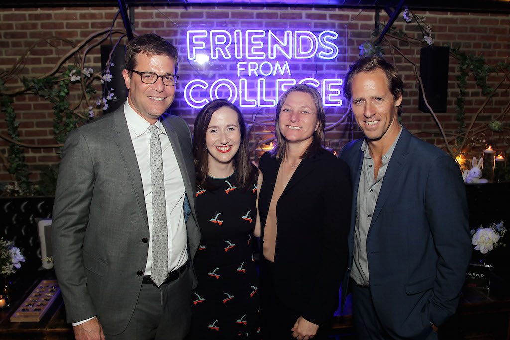 FRANCESCA DELBANCO. The writer and actress (second from left) works with her husband Nicholas Stoller on the show 'Friends From College.' Photo courtesy of Netflix


-Pictured: Nicholas Stoller (Director), Francesca Delbanco (Writer), Cindy Holland (VP Original Content Netflix), Nat Faxon
-Photo by: Marion Curtis/StarPix for Netflix
-Location: Refinery Rooftop 