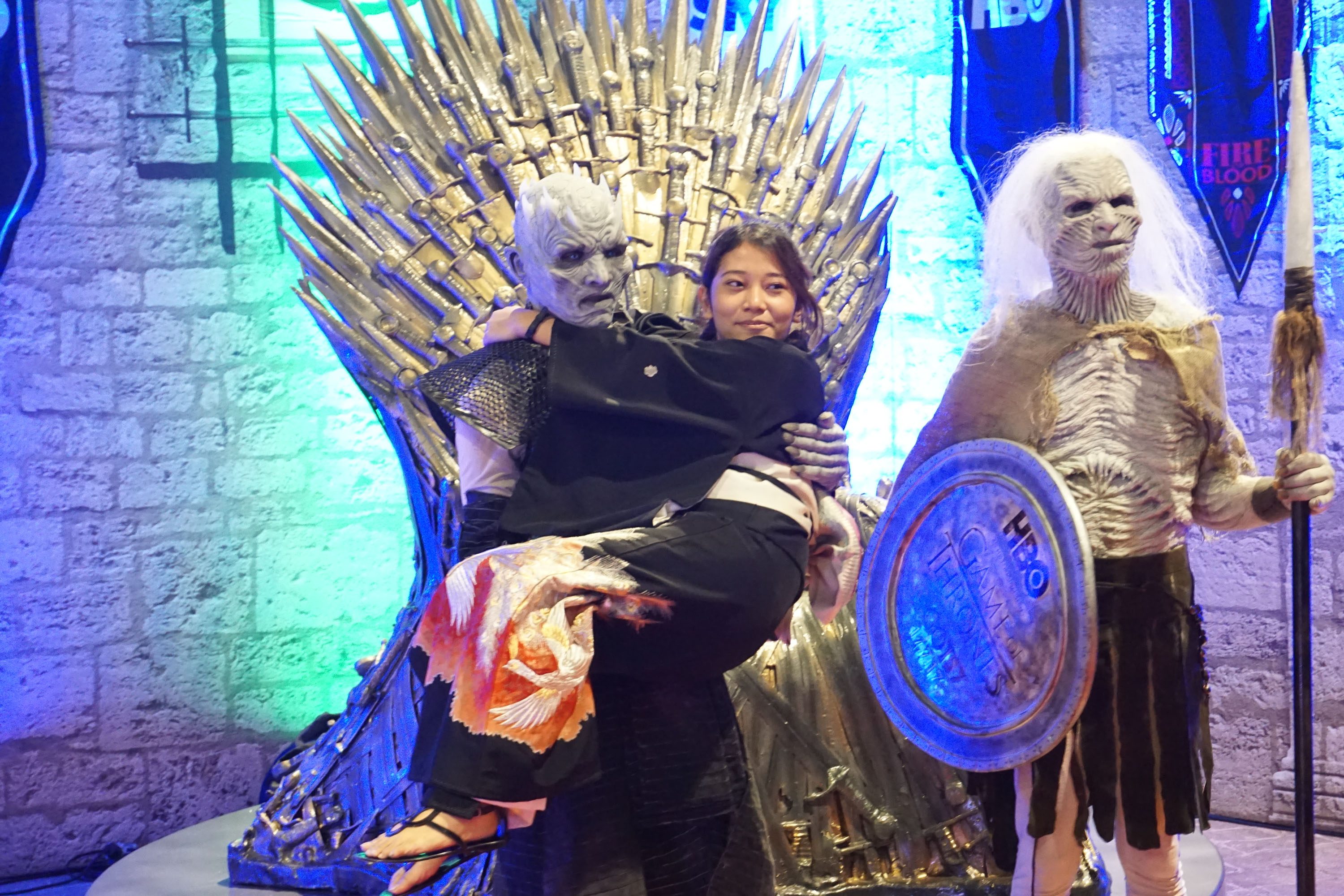 NIGHT KING. At APCC, the Night King graced the Iron Throne photo area to the delight of the fans lining up to take photos.  
