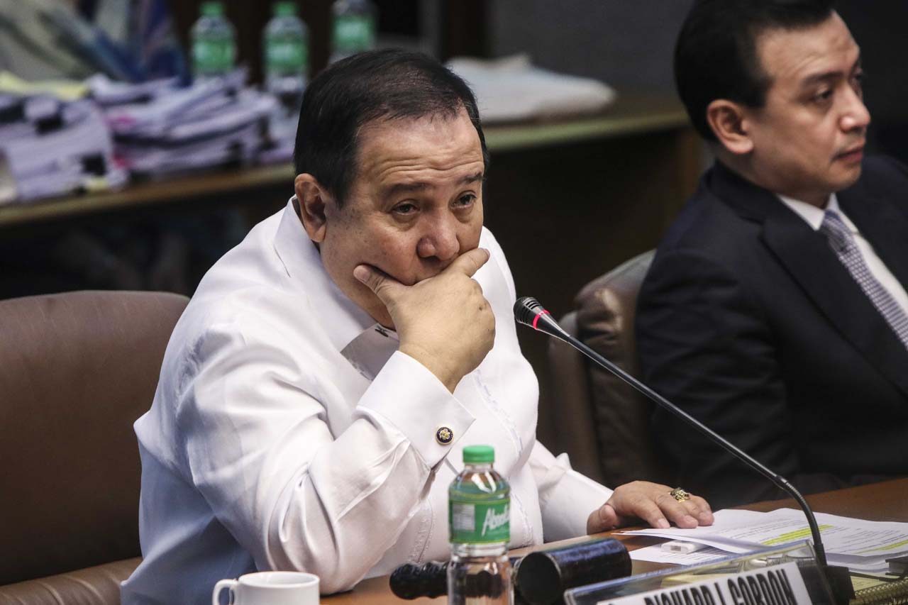 Gordon rejects motion to invite Duterte’s son, son-in-law to smuggling probe