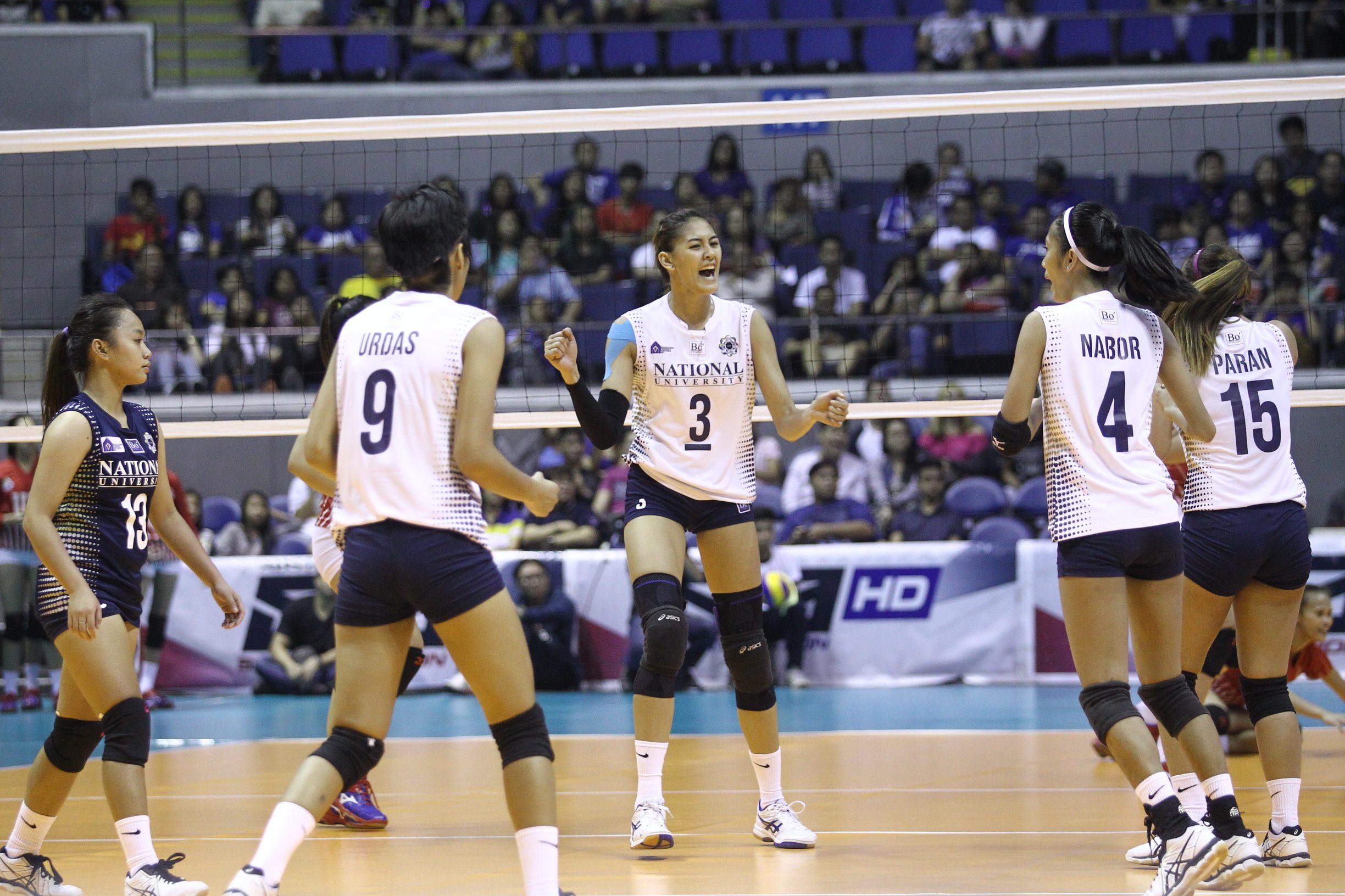 NU Lady Bulldogs bounce back in 4-set victory against UE