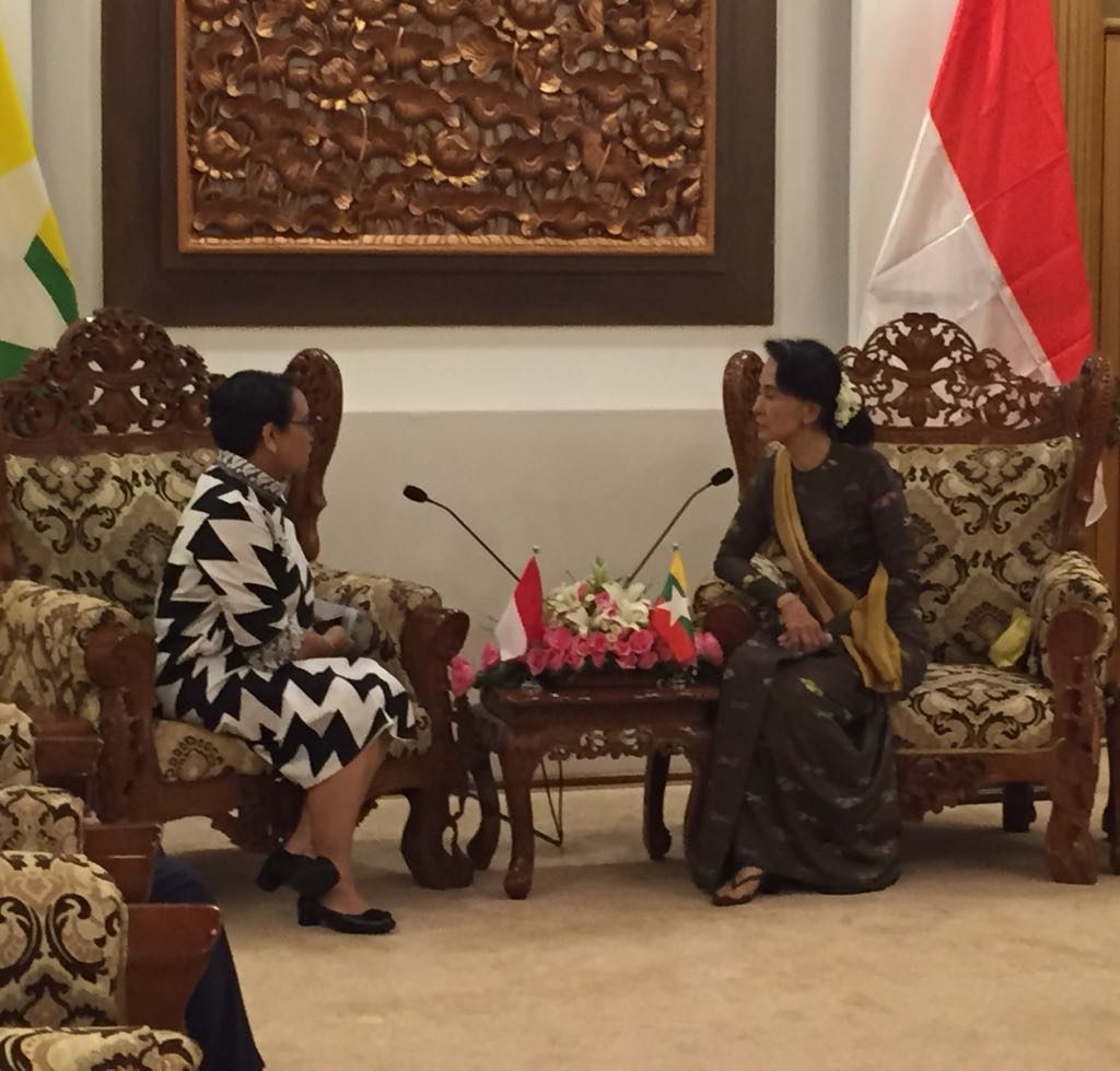 Temui Aung San Suu Kyi, Menlu Retno sampaikan amanah rakyat Indonesia