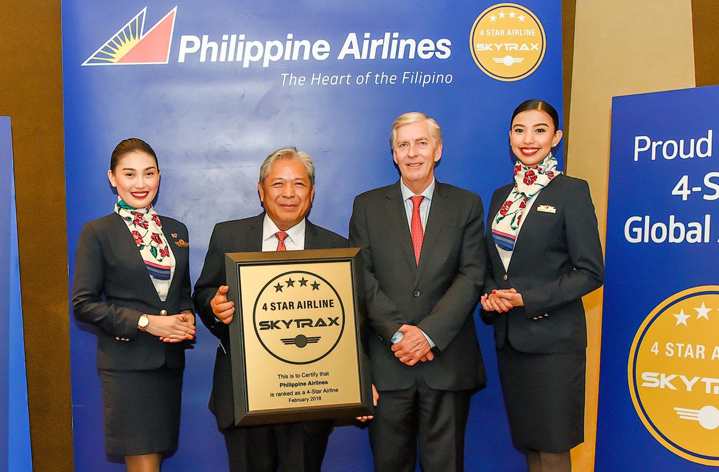 PAL certified as 4-star airline