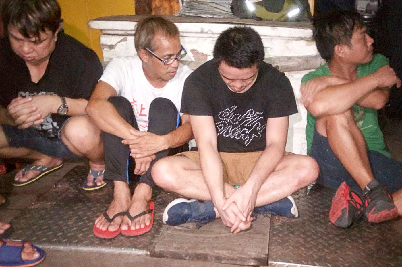 ARRESTED. Philippine authorities arrest the Chinese crew on board an alleged 'shabu floating lab' off Subic Bay on July 11, 2016. Photo by Randy Datu/Rappler  