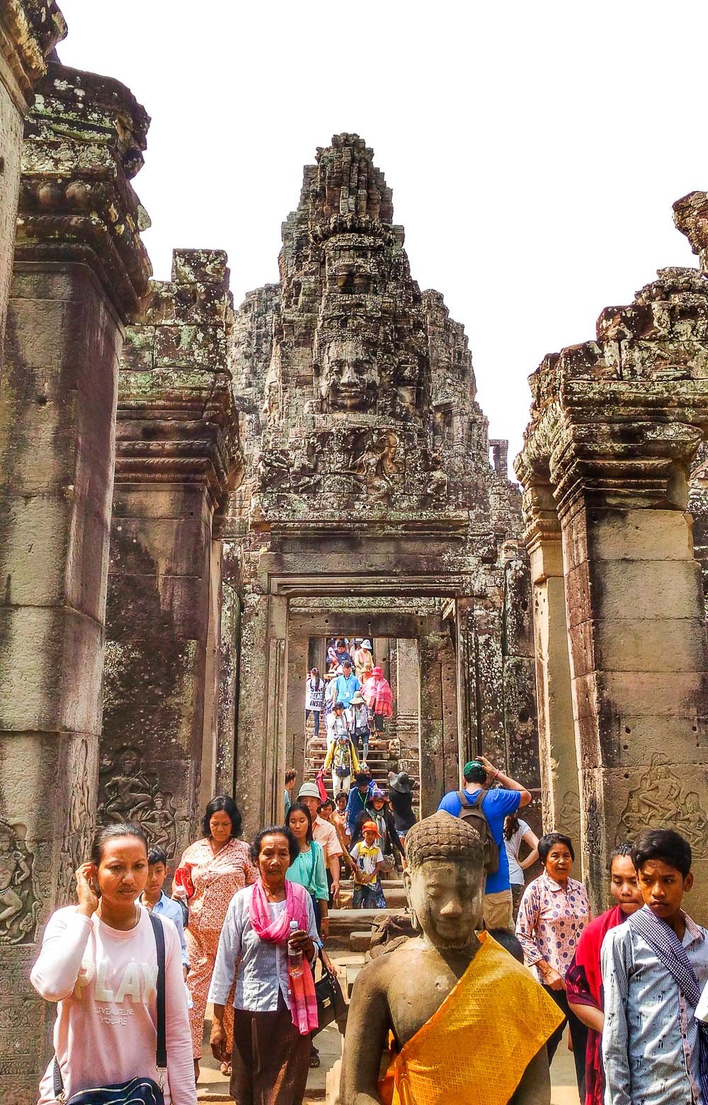 The many faces of Bayon Temple 