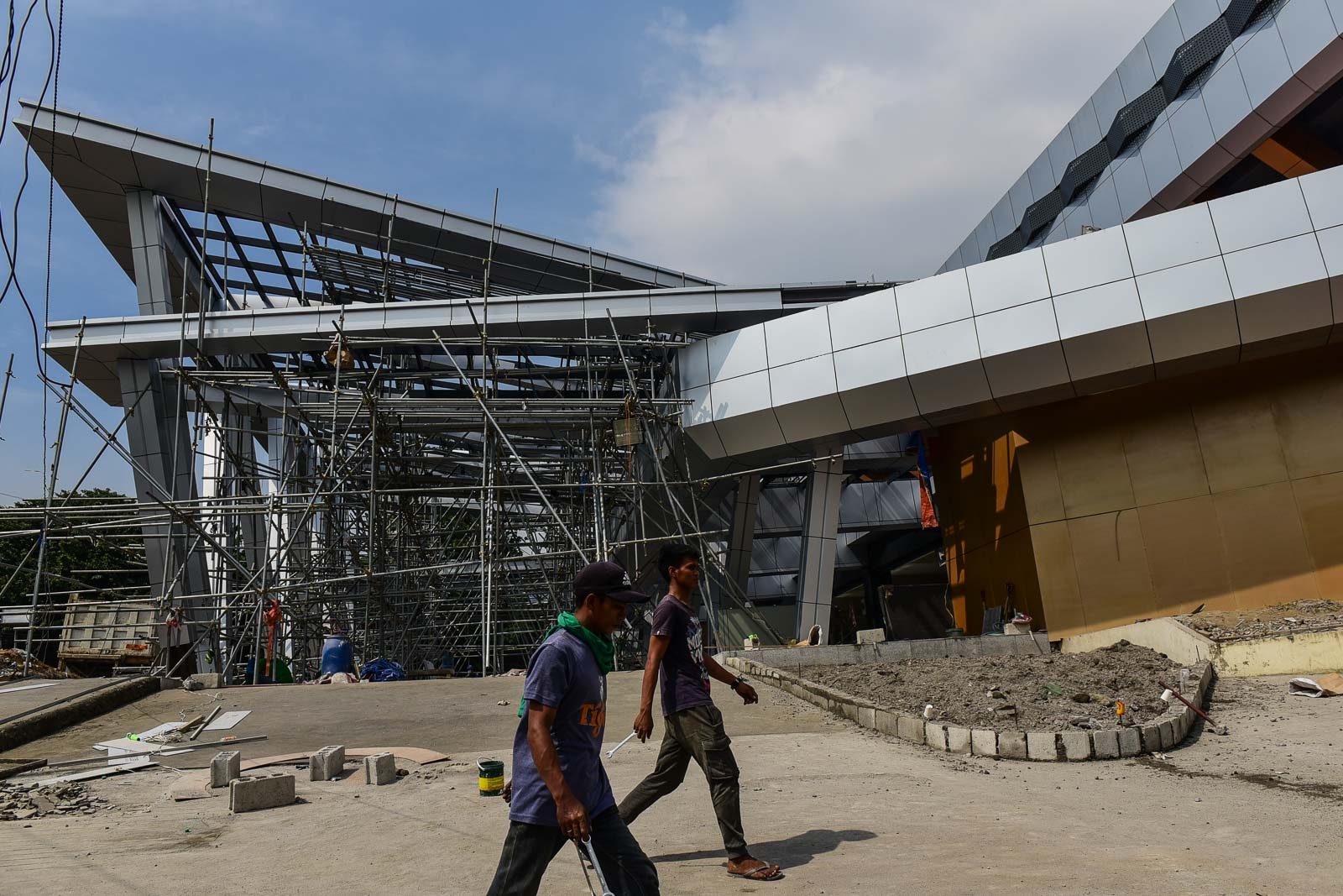 LOOK: Philsports still unfinished week before SEA Games volleyball