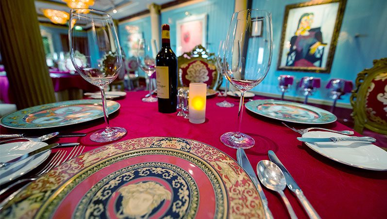 FINE DINING. Treat yourself to some fine dining aboard the cruise 