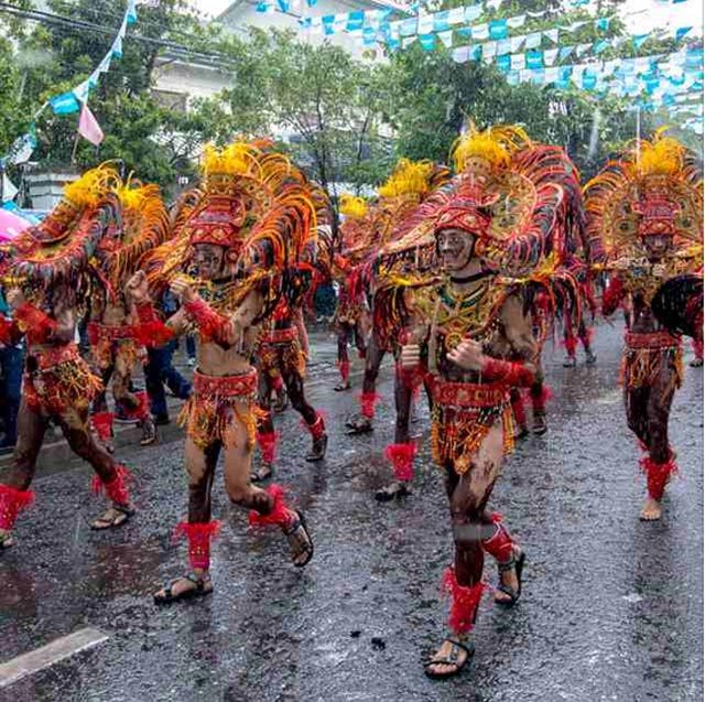THE SHOW MUST GO ON. Dancers fill the streets at Dinagyang 2015.  Photo by Marcos Caratao Jr 