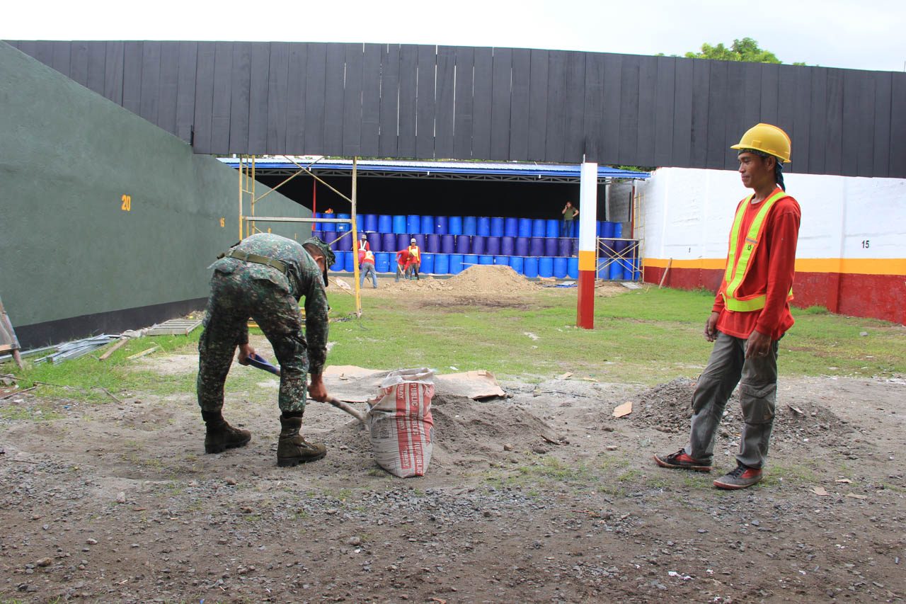 PREPARATIONS. Four firing ranges inside Marine Barracks Rudiardo Brown at Fort Bonifacio, Taguig City, will host the 2019 SEA Games shooting matches. Photo courtesy of the Philippine Marine Corps 