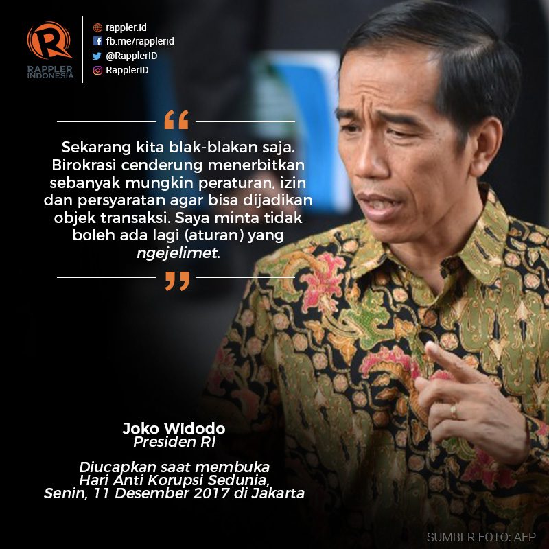 Strategi pencegahan korupsi ala Jokowi: Sederhanakan regulasi