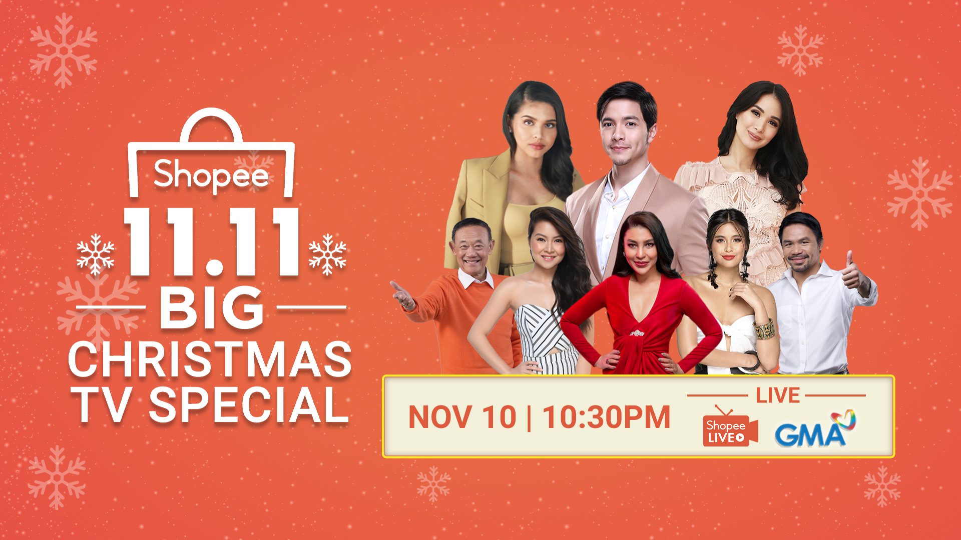 Shopee holds its first-ever 11.11 big Christmas TV special