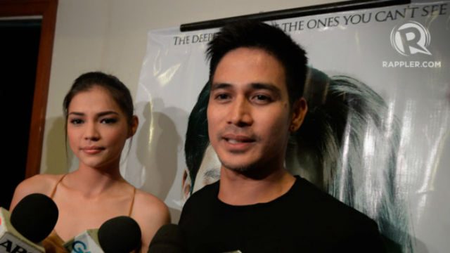 PAIRED UP. Rhian with co-star Piolo Pascual during interviews with the press. Photo by Alecs Ongcal/Rappler  