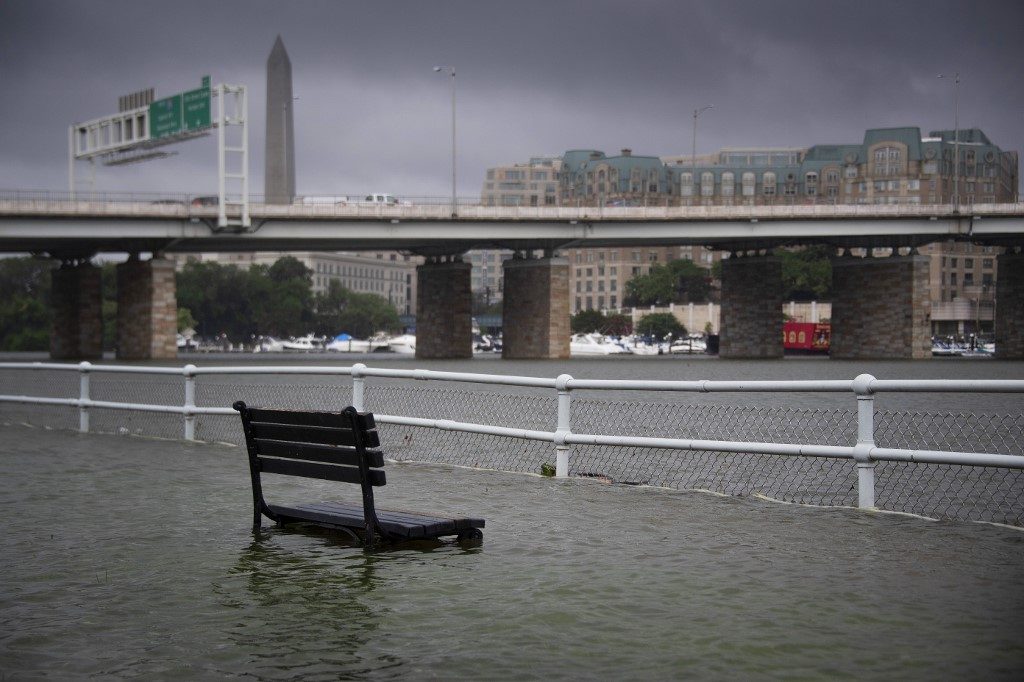 Washington DC hit by torrential rain, flooding