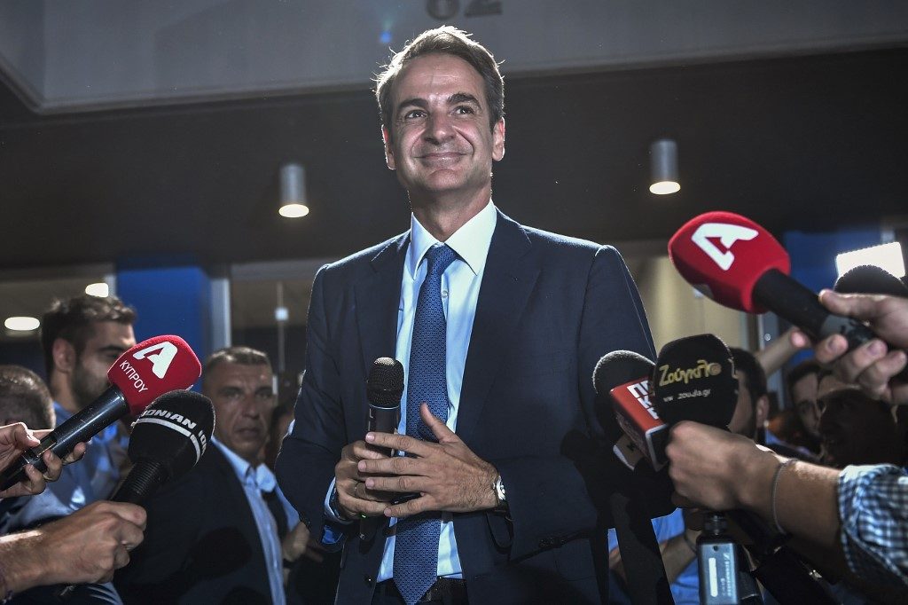 WHITE HOUSE VISIT. Greek Prime Minister Kyriakos Mitsotakis is set to fly to the United States on January 7, 2020. File photo by Louisa Gouliamaki/AFP 