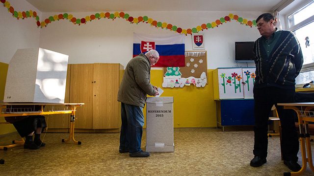 Slovaks vote on same-sex marriage, adoption ban