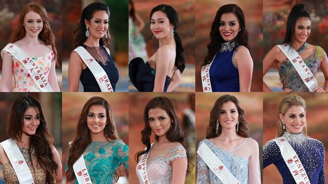POSSIBLE TOP 10. These ladies have a strong chance of getting into the Miss World 2015 Top 10, according to pageant blogger Norman Tinio. Screengrabs from Facebook/PREDICTIONS. 
