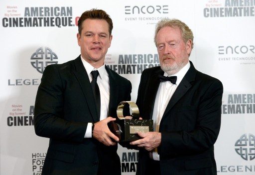 Hollywood stars honor British director Ridley Scott