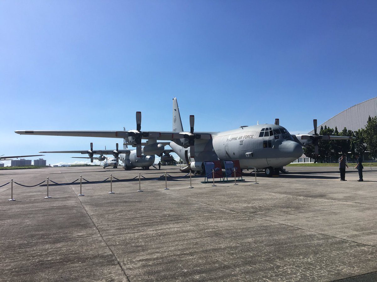 Military plane catches fire at takeoff from Clark Air Base