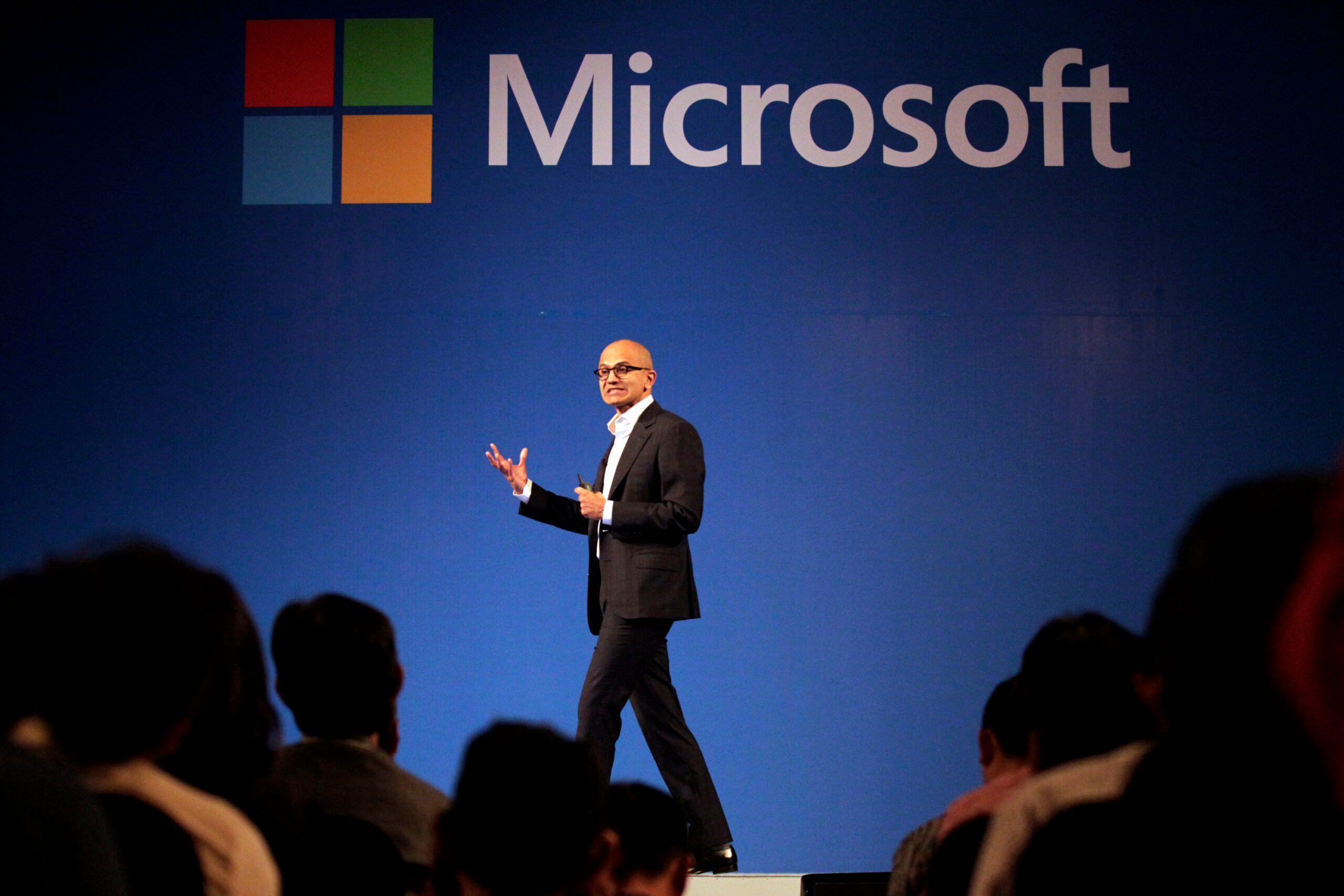 Microsoft delivers earnings surprise, stock rises