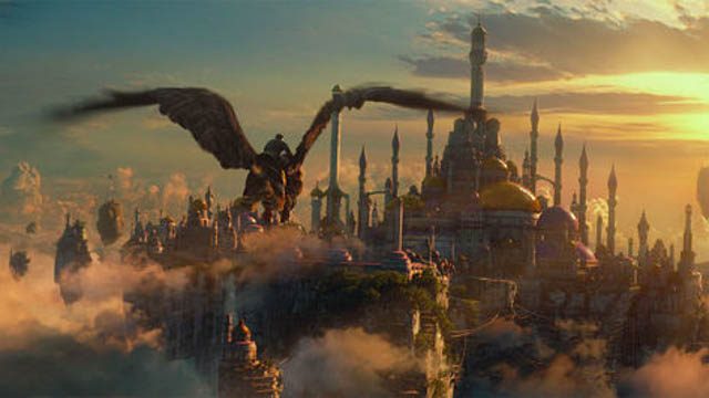 WARCRAFT. A griffon flies through the air in this still from the movie. Image from Warcraftmovie.com   